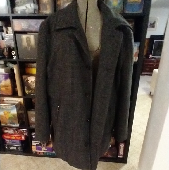 Size L boulevard pea coats thigh high men streetwear style jacket - Picture 13 of 16